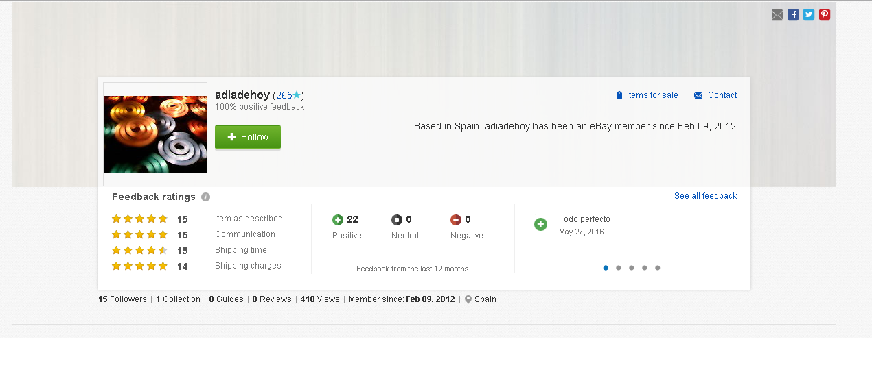Entry 87425 in Ebay by הילי