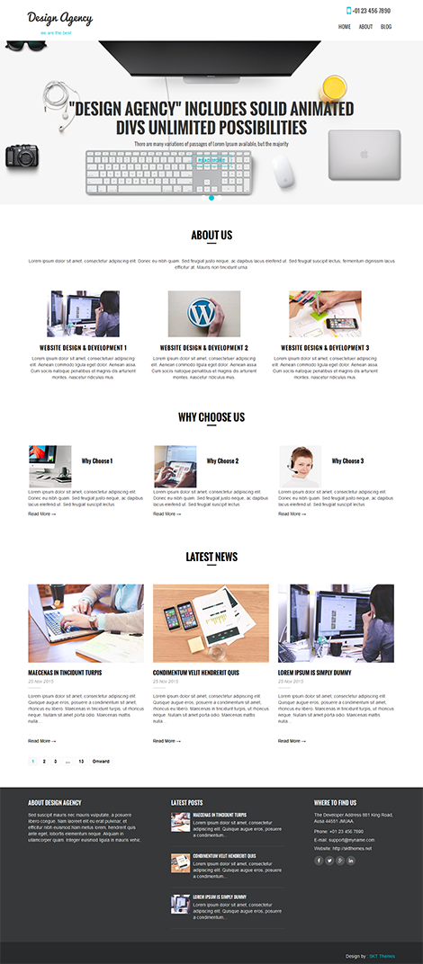 Entry 182438 in SKT Design Agency by SKT Themes