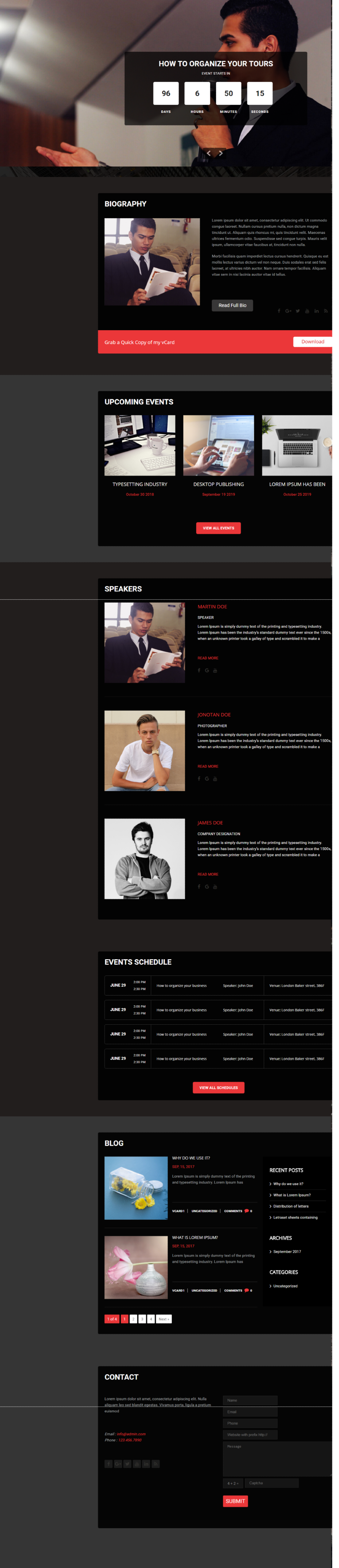Entry 182311 in vCard WordPress theme by SKT Themes