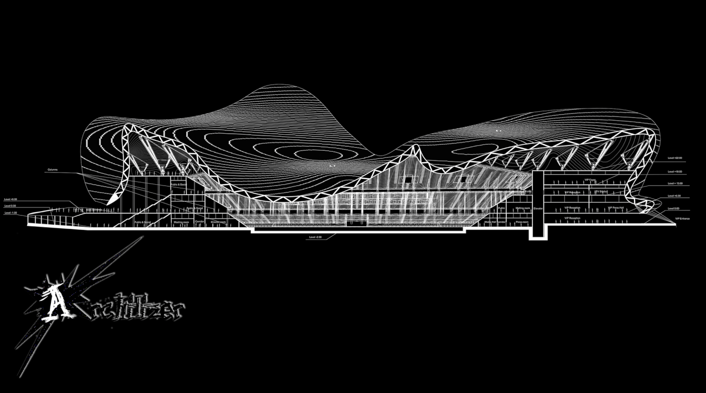 Entry 184998 in Olympic Stadium With Fluid Architecture by Freelancer