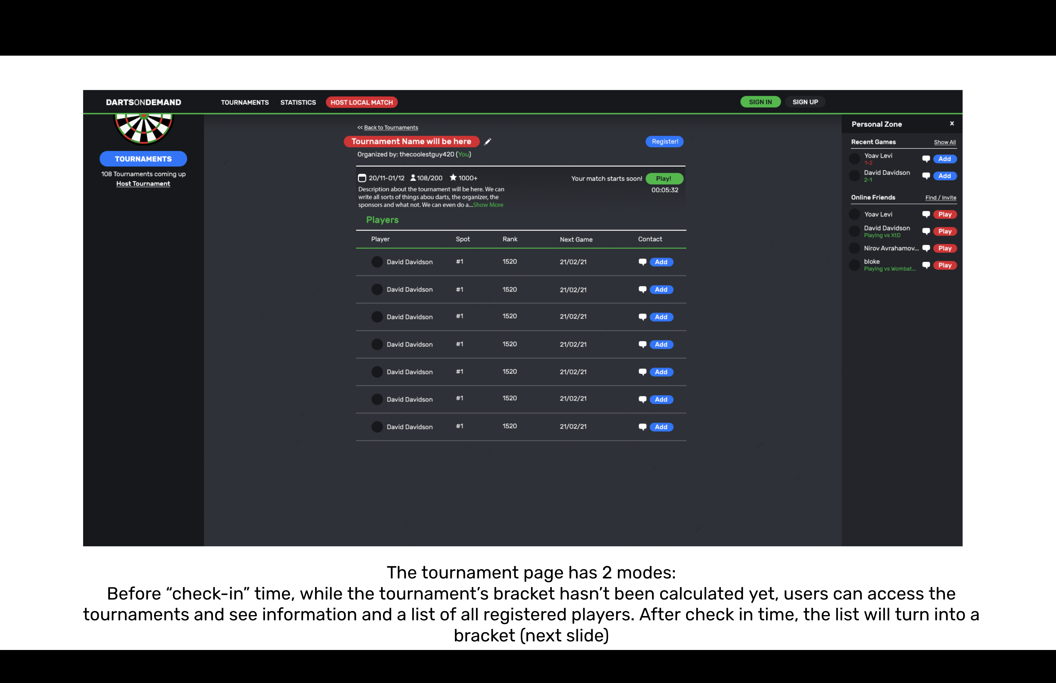 Entry 315724 in Darts on Demand by Levino Tech