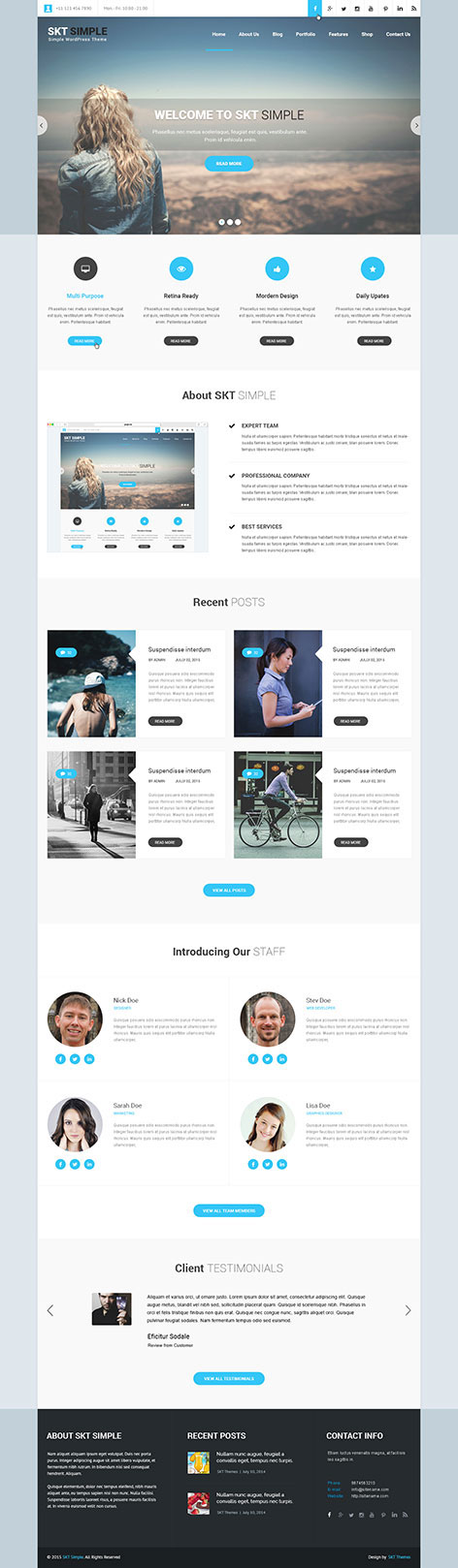 Entry 182557 in Simple WordPress Theme by SKT Themes
