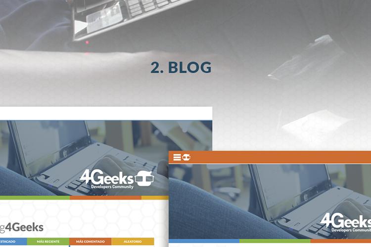 4Geeks Dev. Community - Website Mockup - UI Design thumbnail