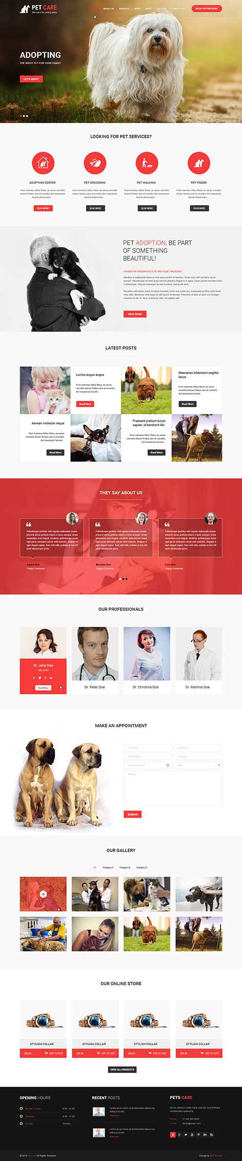 Entry 182522 in Pet Care - Animal WordPress theme by SKT Themes