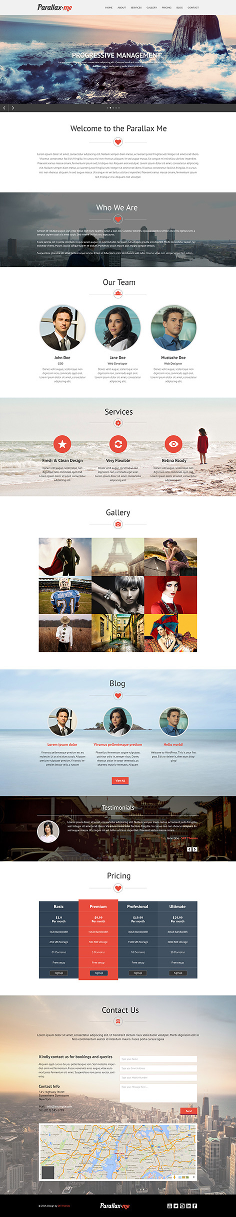 Entry 182468 in Parallax WordPress theme by SKT Themes