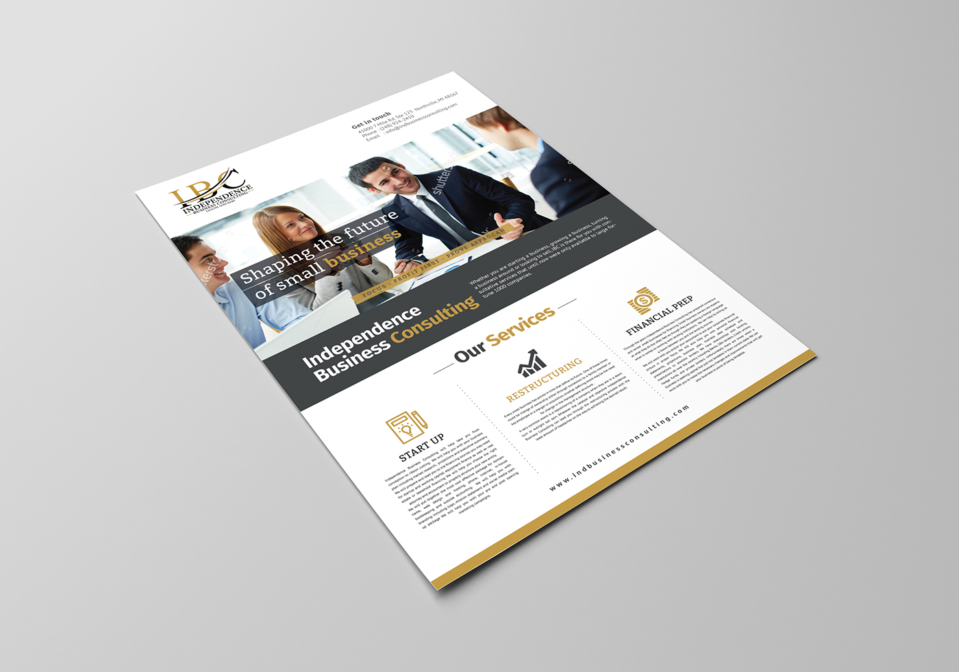 Entry 130447 in Flyer Design & Layout Mock-up by freelance studio