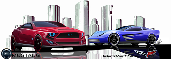 Entry 157069 in mustang vs corvette by Design Shabtai