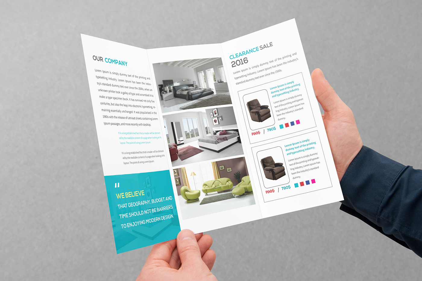 Entry 143297 in Furniture Trifold Brochure by Haweya company
