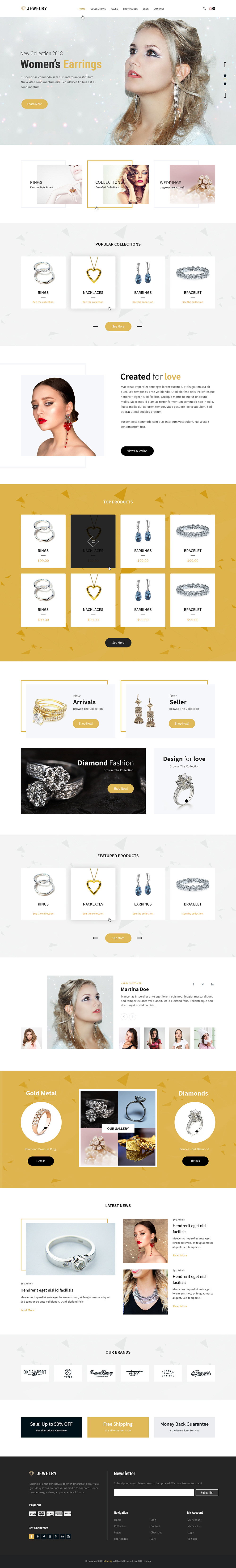 Entry 182258 in Jewellery shop WordPress theme by SKT Themes