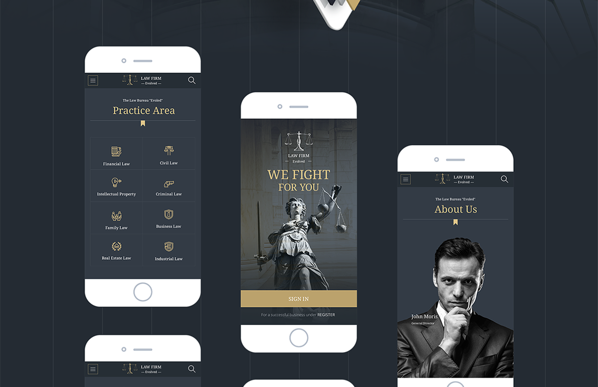 Entry 118703 in Legal Advice Office Website Design by Mobilunity by Mobilunity