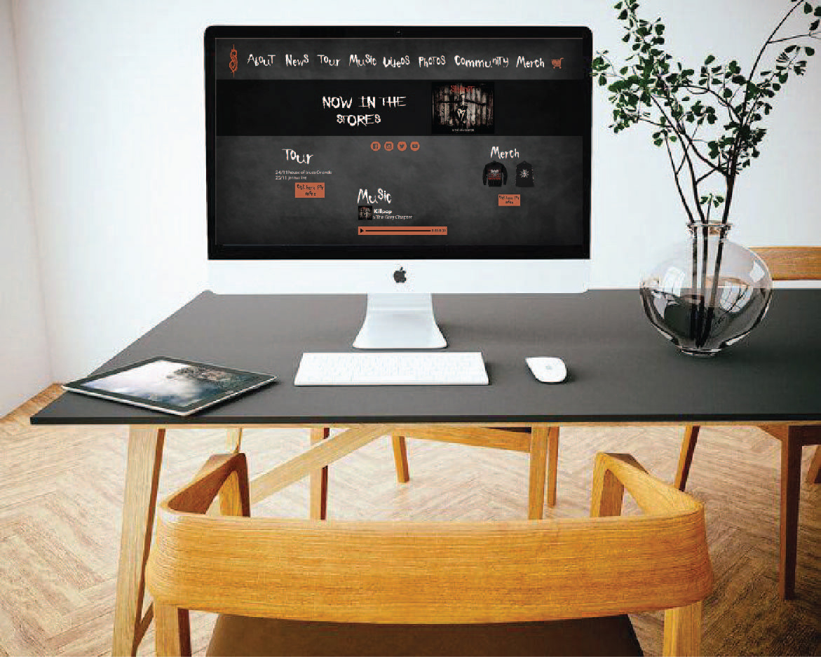 Entry 218568 in Slipknot new website design - web mode by Sarit Graphic Design