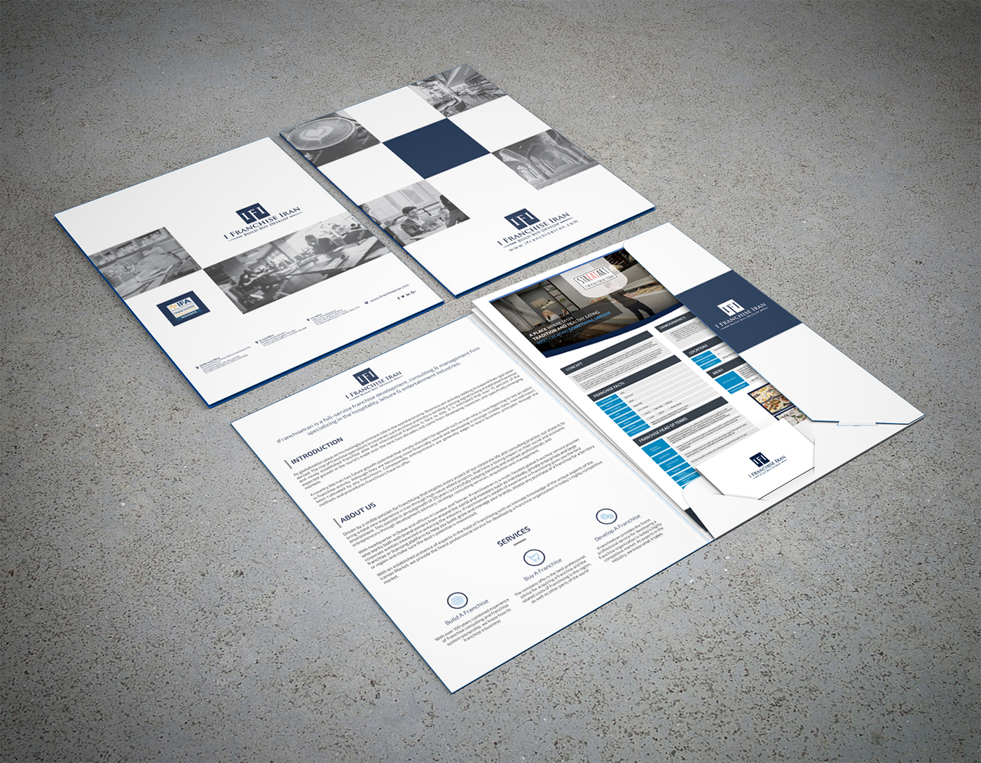 Entry 130445 in IFI Folder Mock-up Design by freelance studio