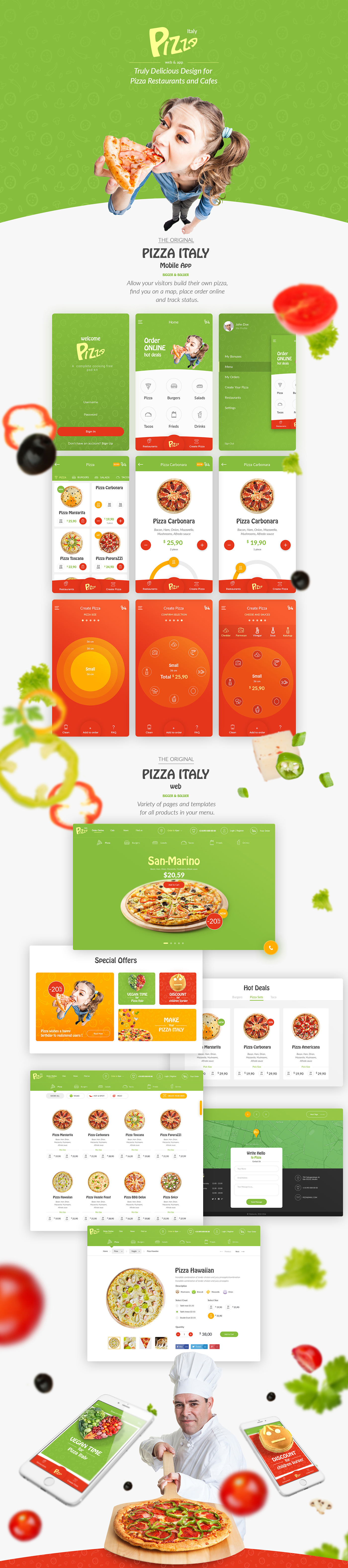 Entry 118735 in New Modern Pizza Restaurant Website Design by Mobilunity