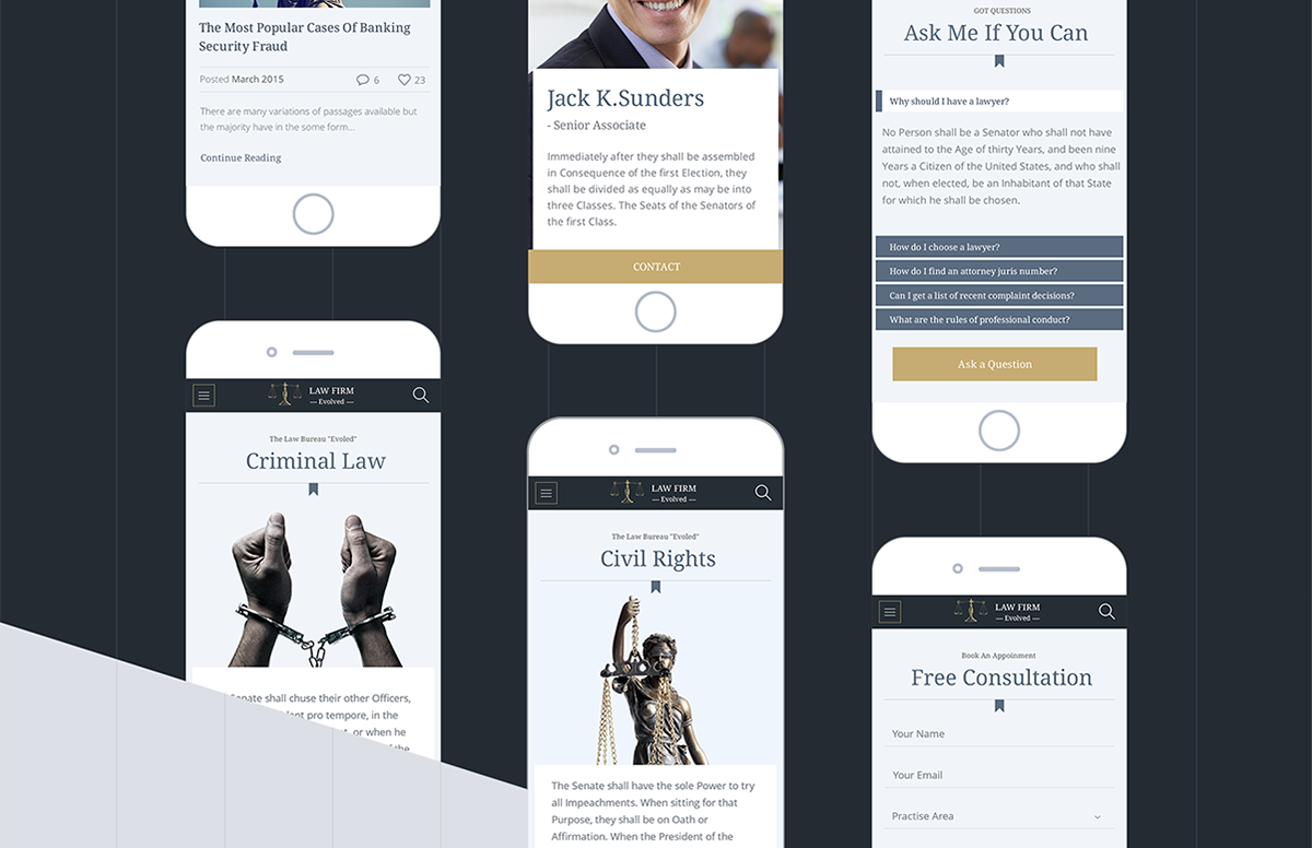 Entry 118705 in Legal Advice Office Website Design by Mobilunity by Mobilunity