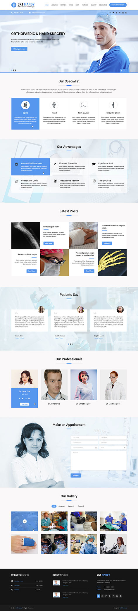 Entry 182553 in Handy Doctor WordPress Theme by SKT Themes