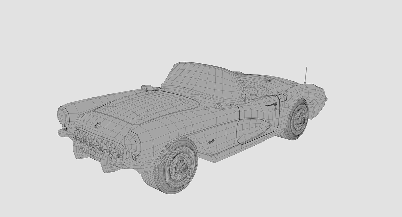 Entry 132146 in 1957 Chevy Corvette (Blender, Photoshop) by יובל עשרוני