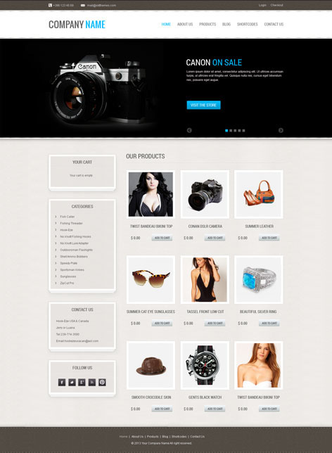 Entry 182670 in eCommerce WordPress theme by SKT Themes