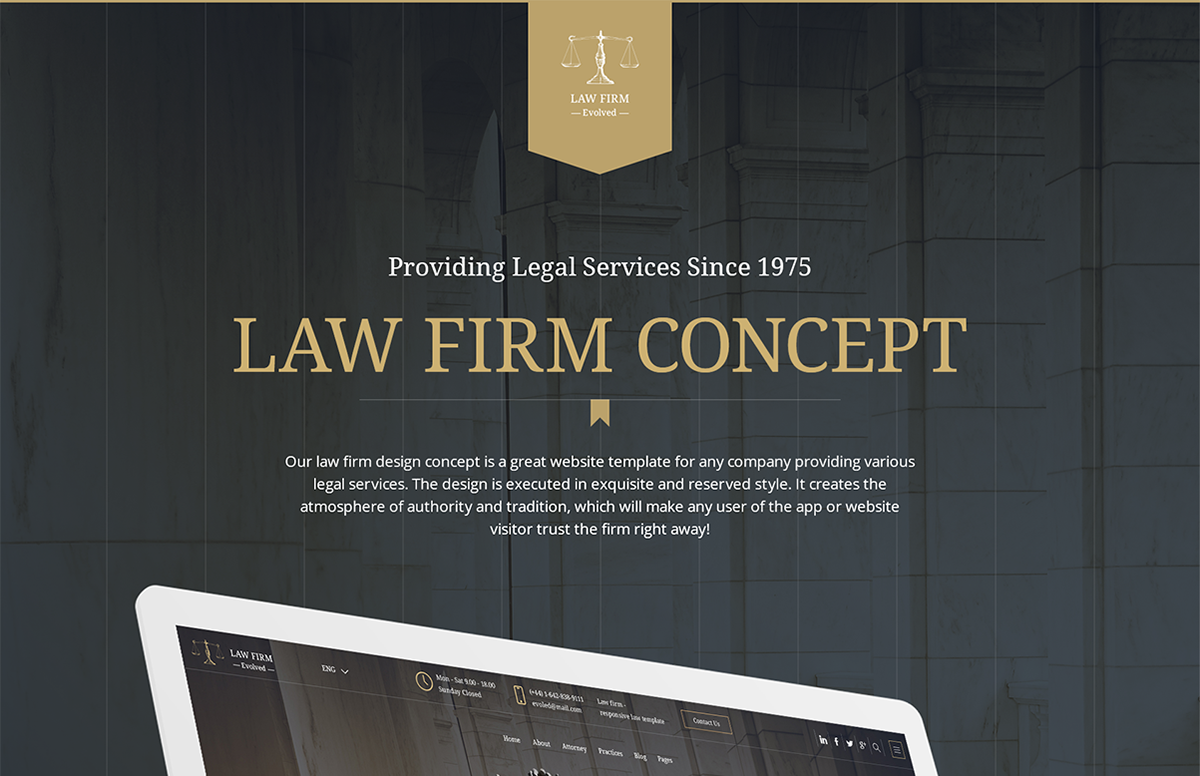 Entry 118693 in Legal Advice Office Website Design by Mobilunity by Mobilunity