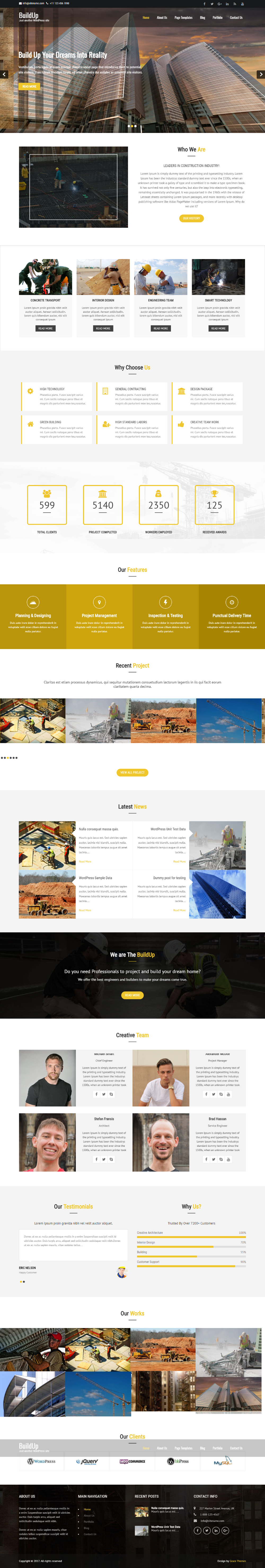 Entry 182713 in BuildUp WordPress theme by Grace Themes