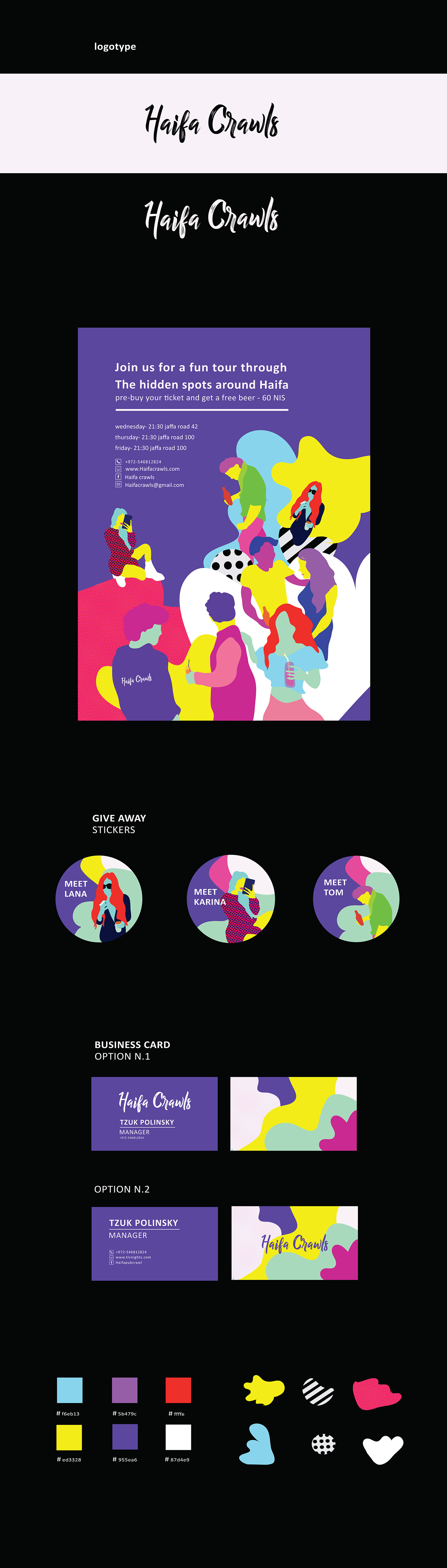 Entry 189414 in Haifa Crawls - Branding for haifa based pub crawl by Jenny&#39;s Designs