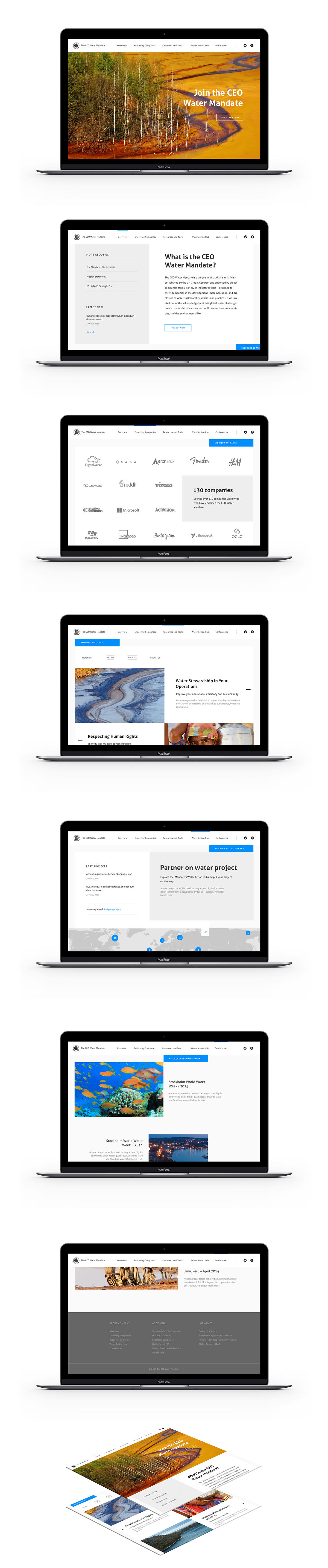 Entry 146060 in CEO Water Mandate Site Redesign by iKantam