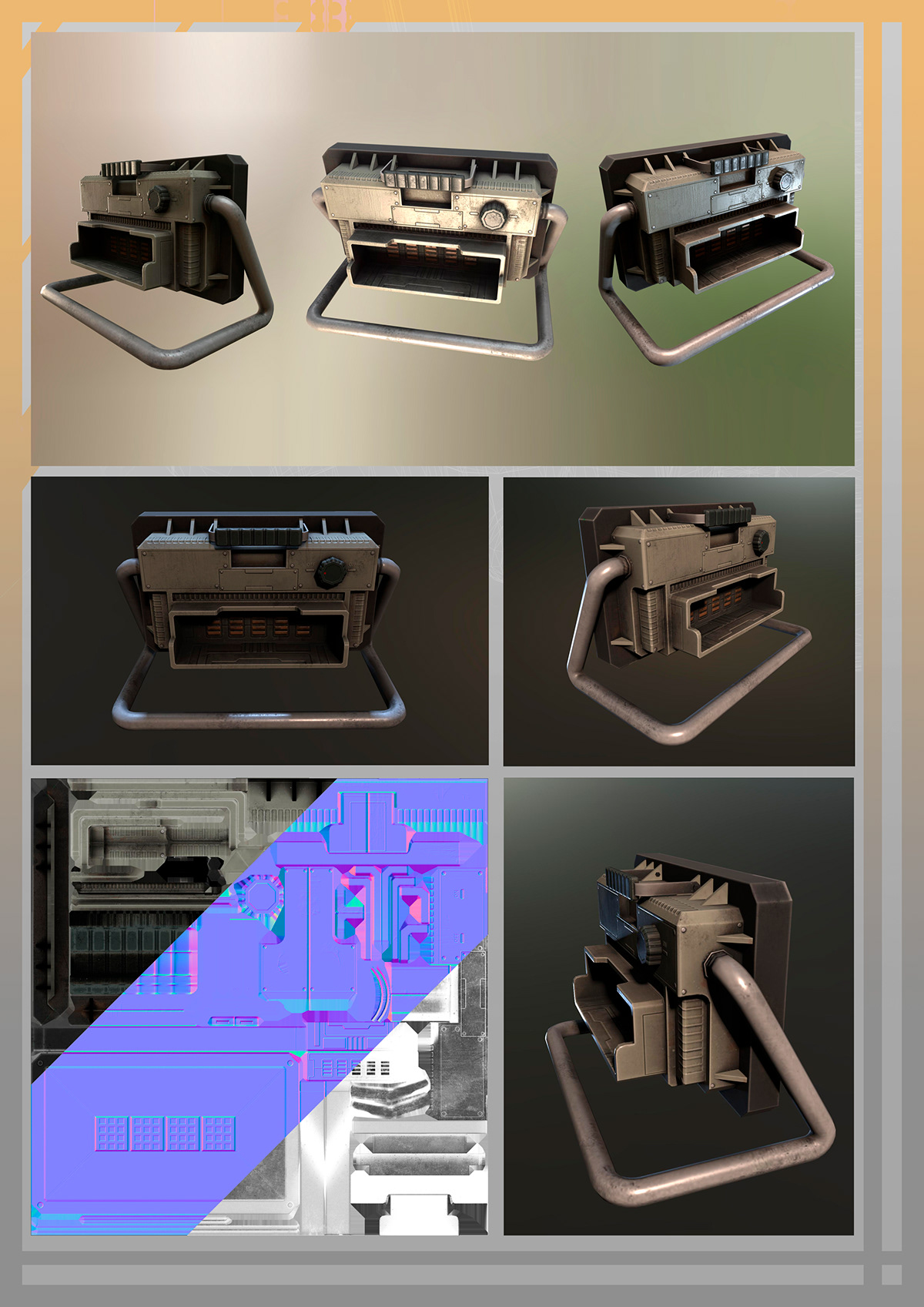 Entry 247224 in sci-fi 3d game asset by Max Shtulman