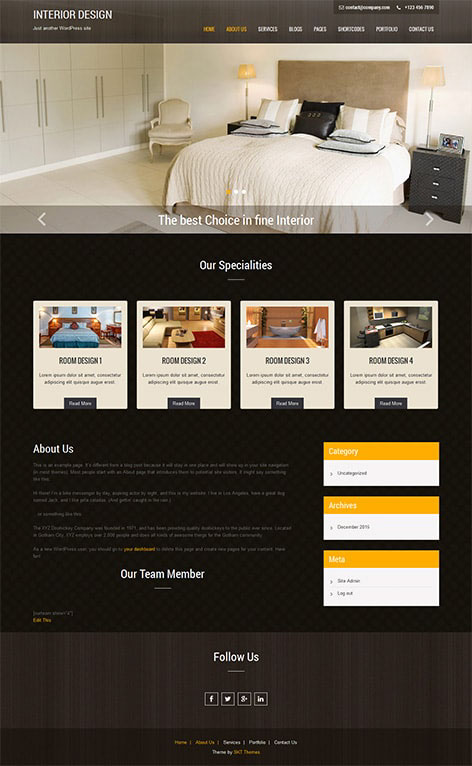 Entry 182433 in Interior Lite by SKT Themes