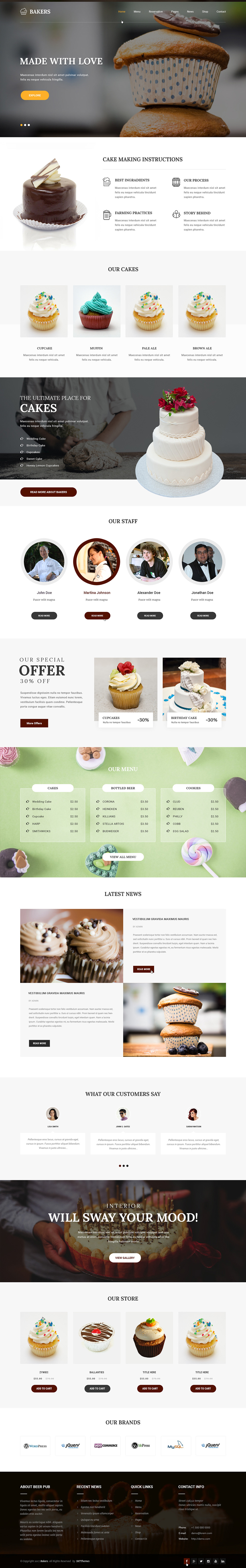 Entry 182246 in Bakery WordPress theme by SKT Themes