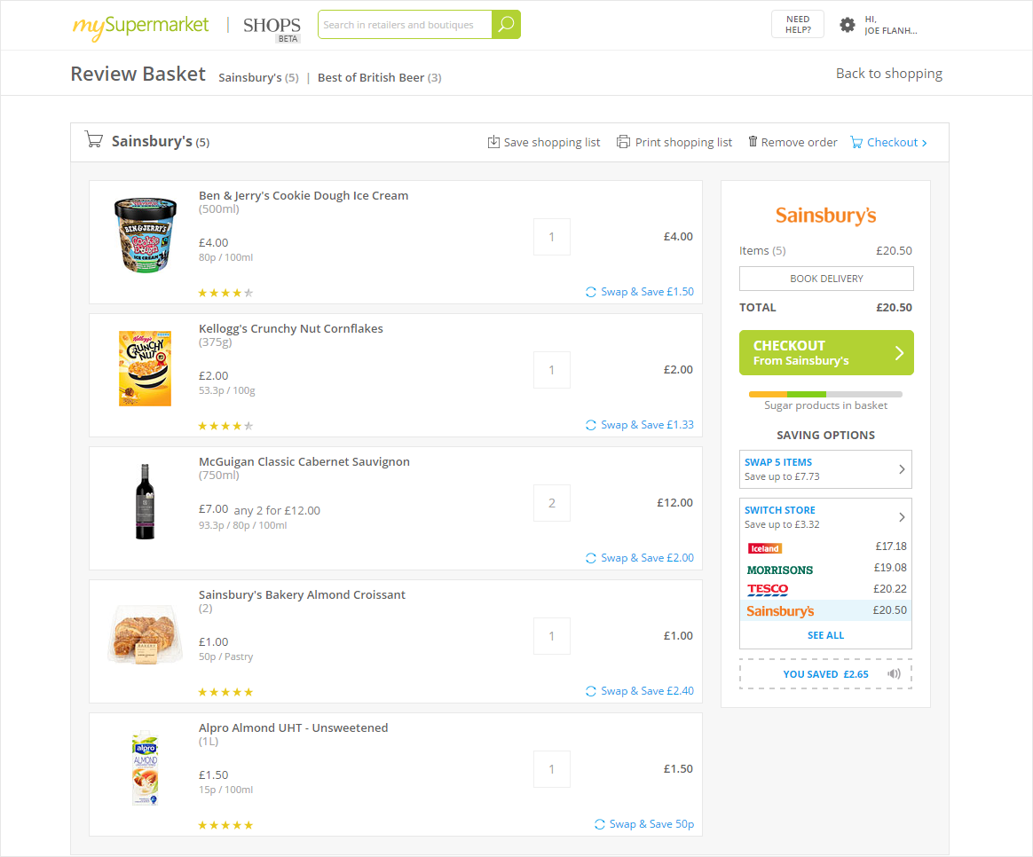 Entry 103524 in mySupermarket.co.uk by Gy