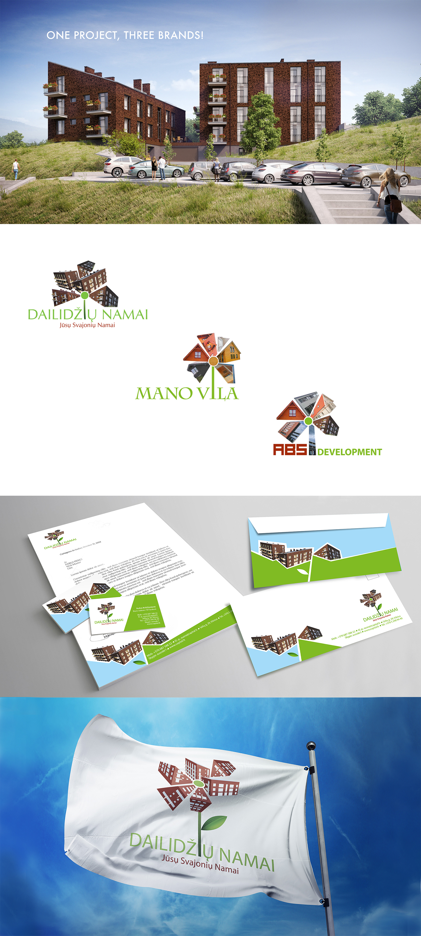 Entry 144542 in Corporate Identity Dallidziu Namai project (Lithuania) by Sergey Baitelman