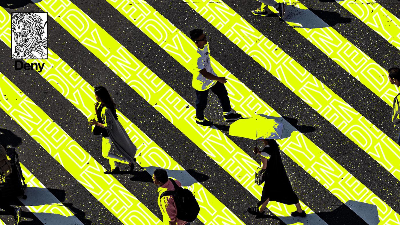 Entry 240405 in Deny - a streetwear brand guidelines featuring UI by Ran out of designs