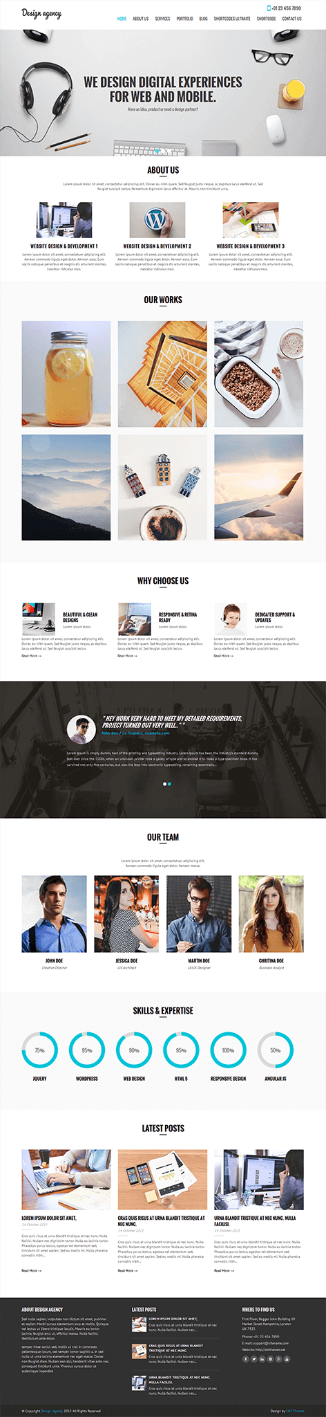 Entry 182484 in Creative WordPress theme by SKT Themes