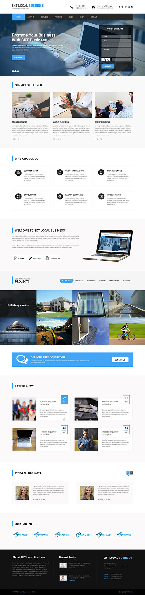 Entry 182471 in Local Business WordPress theme by SKT Themes