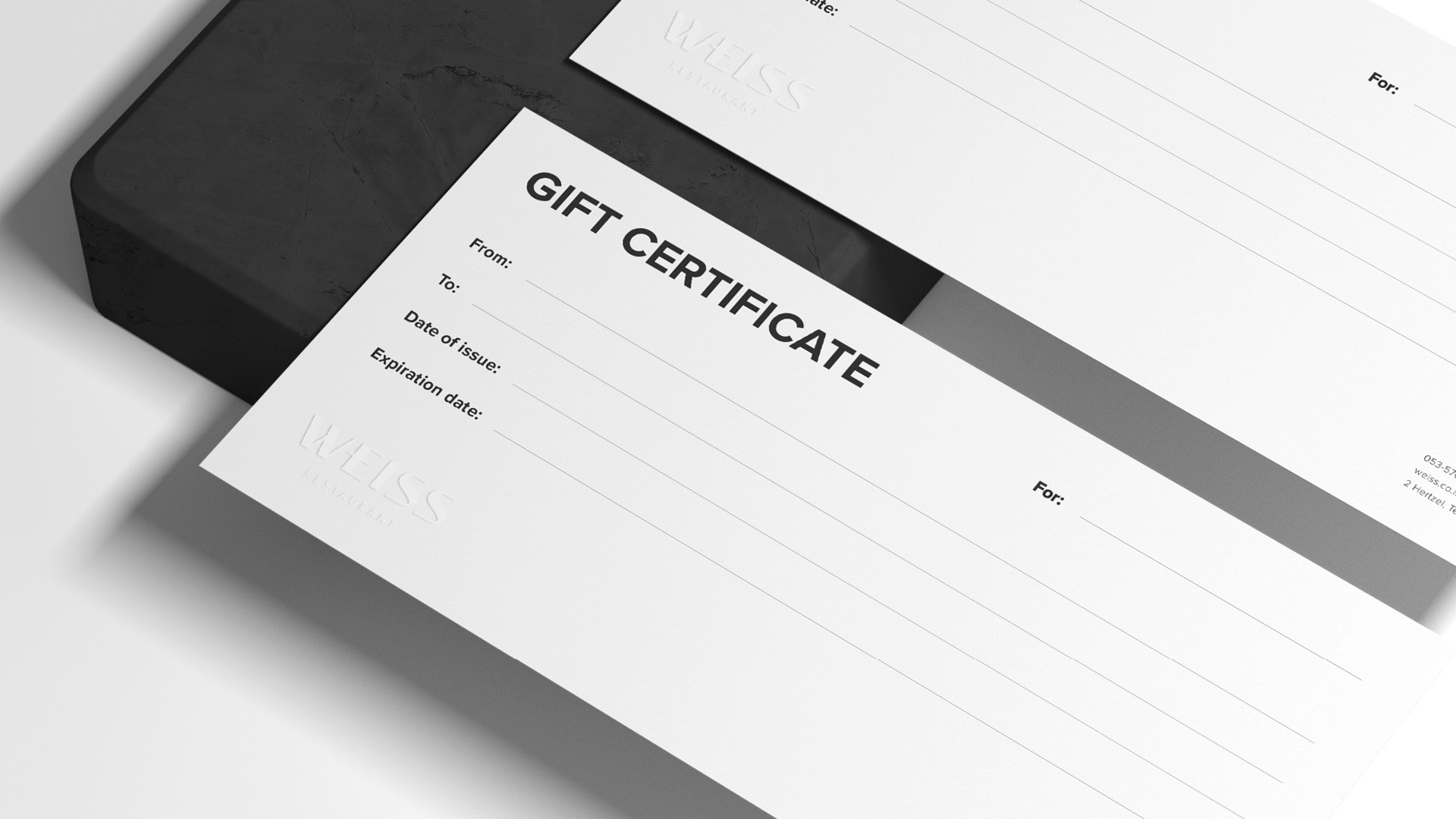 Entry 318687 in Branding: Weiss by Noam Green