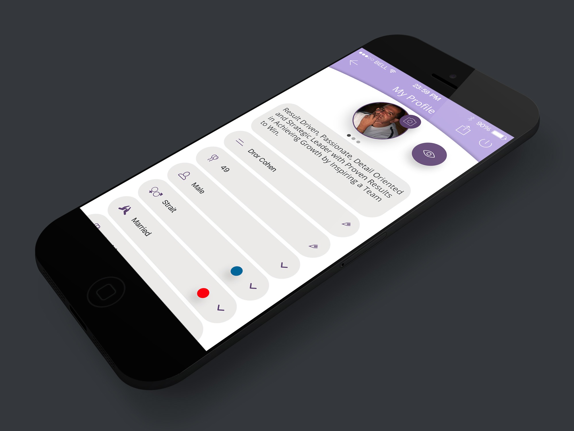 Entry 301163 in Mobile App Design by דרור כהן