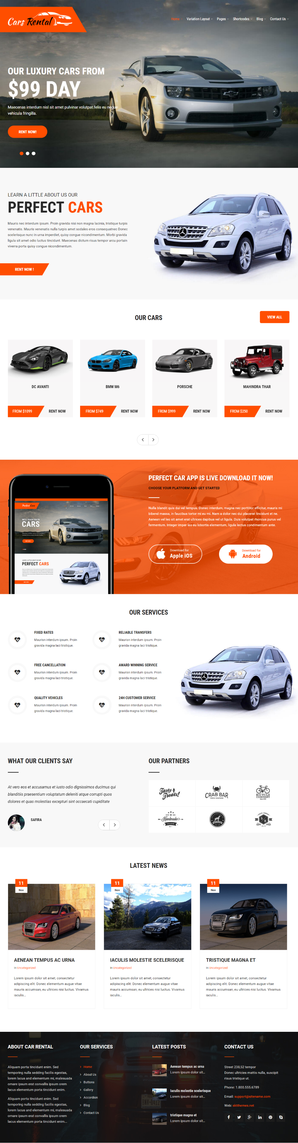 Entry 182329 in Car Rental by SKT Themes