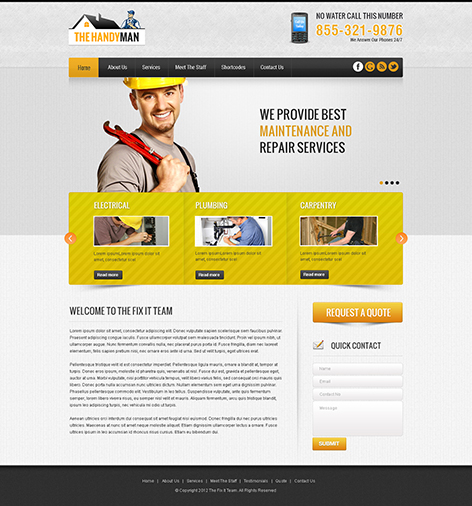 Entry 182632 in Handyman Wordpress Theme by SKT Themes