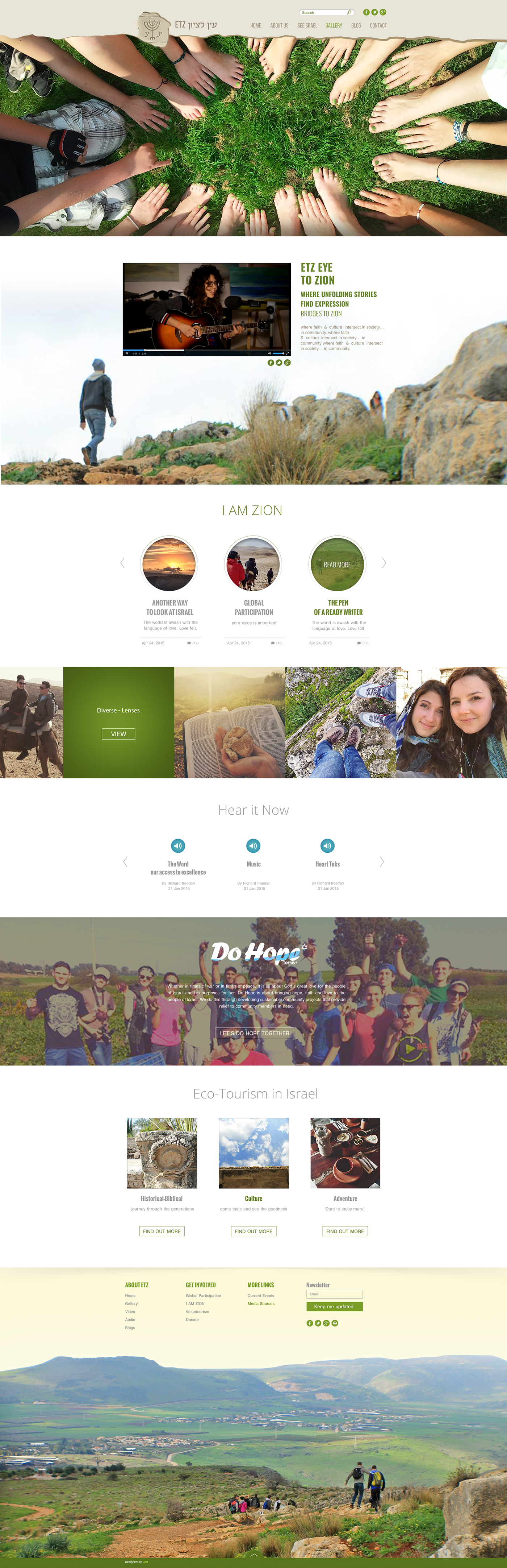 Entry 223550 in UI design for Eye to Zion by Gitit
