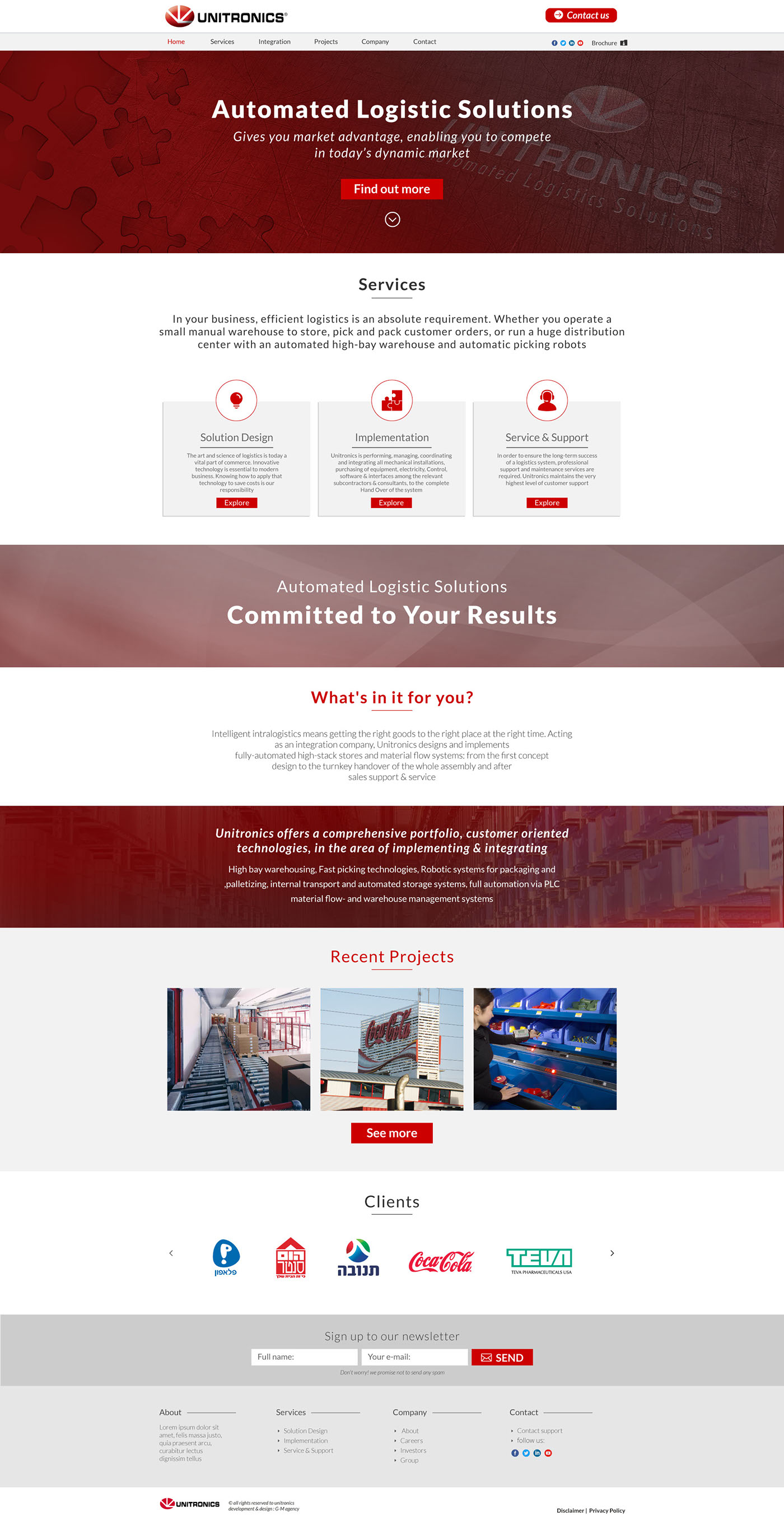 Entry 124873 in Webdesing - Unitronics logistics by Ayla Designs