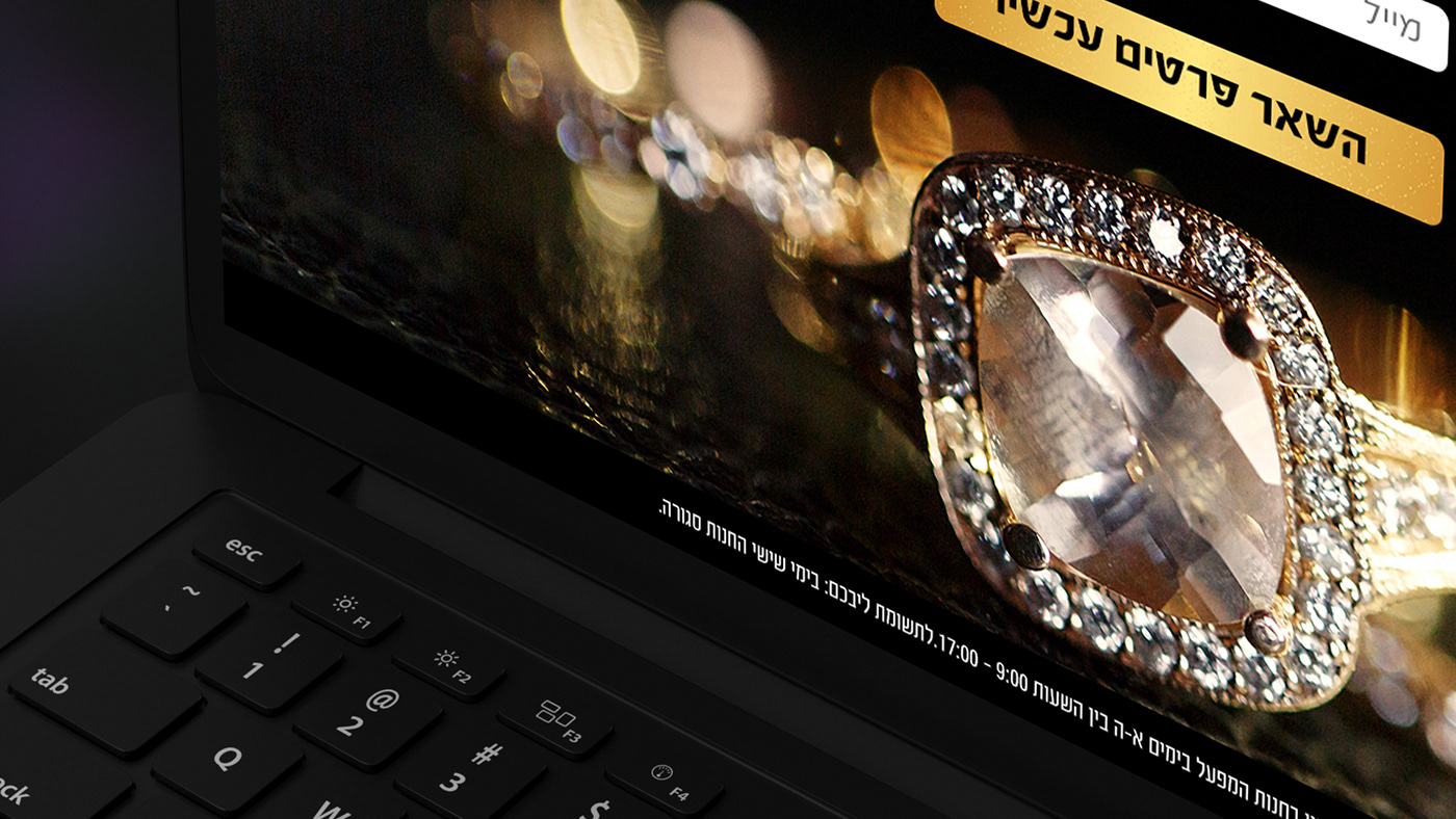 Entry 250128 in Landing page design - Alice Jewelry by סטודיו תושה