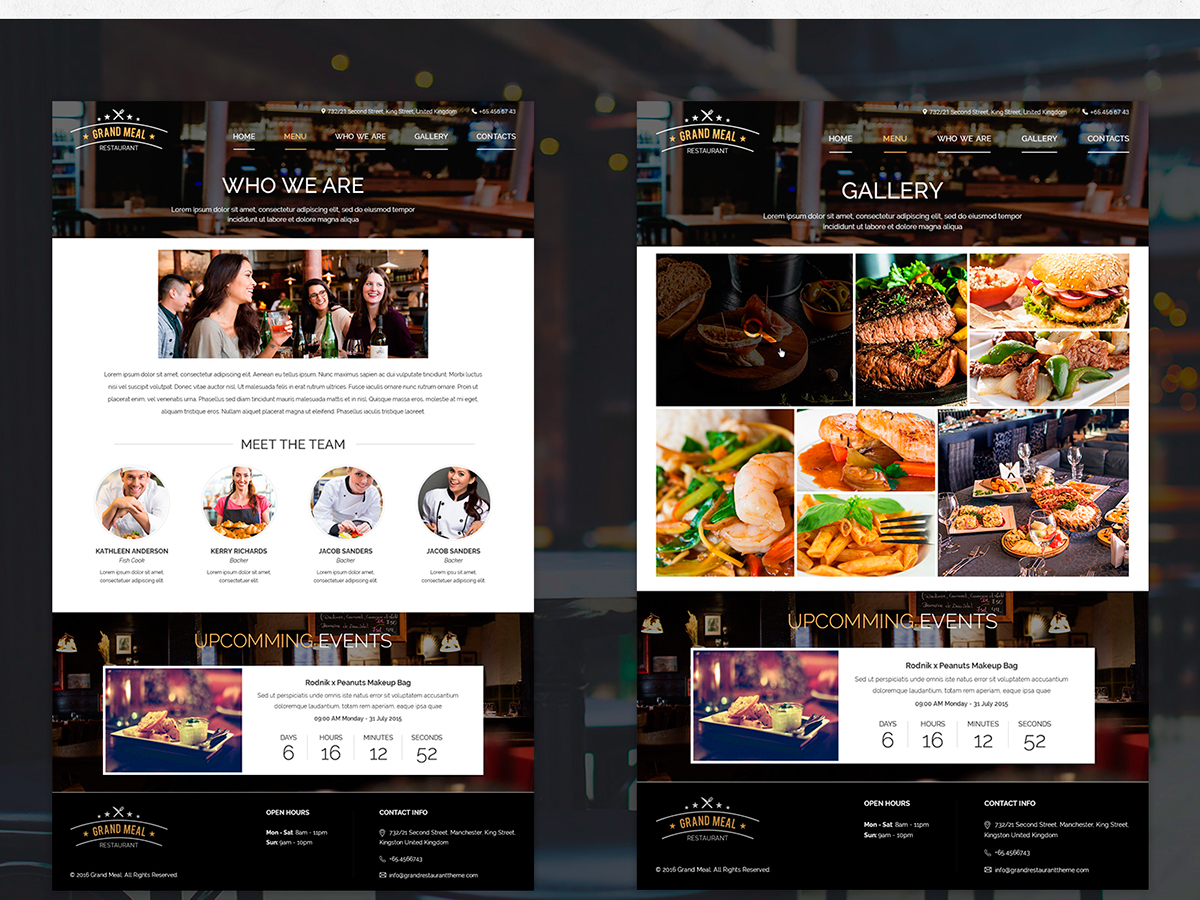 Entry 118747 in Interactive Design of Restaurant Website by Mobilunity