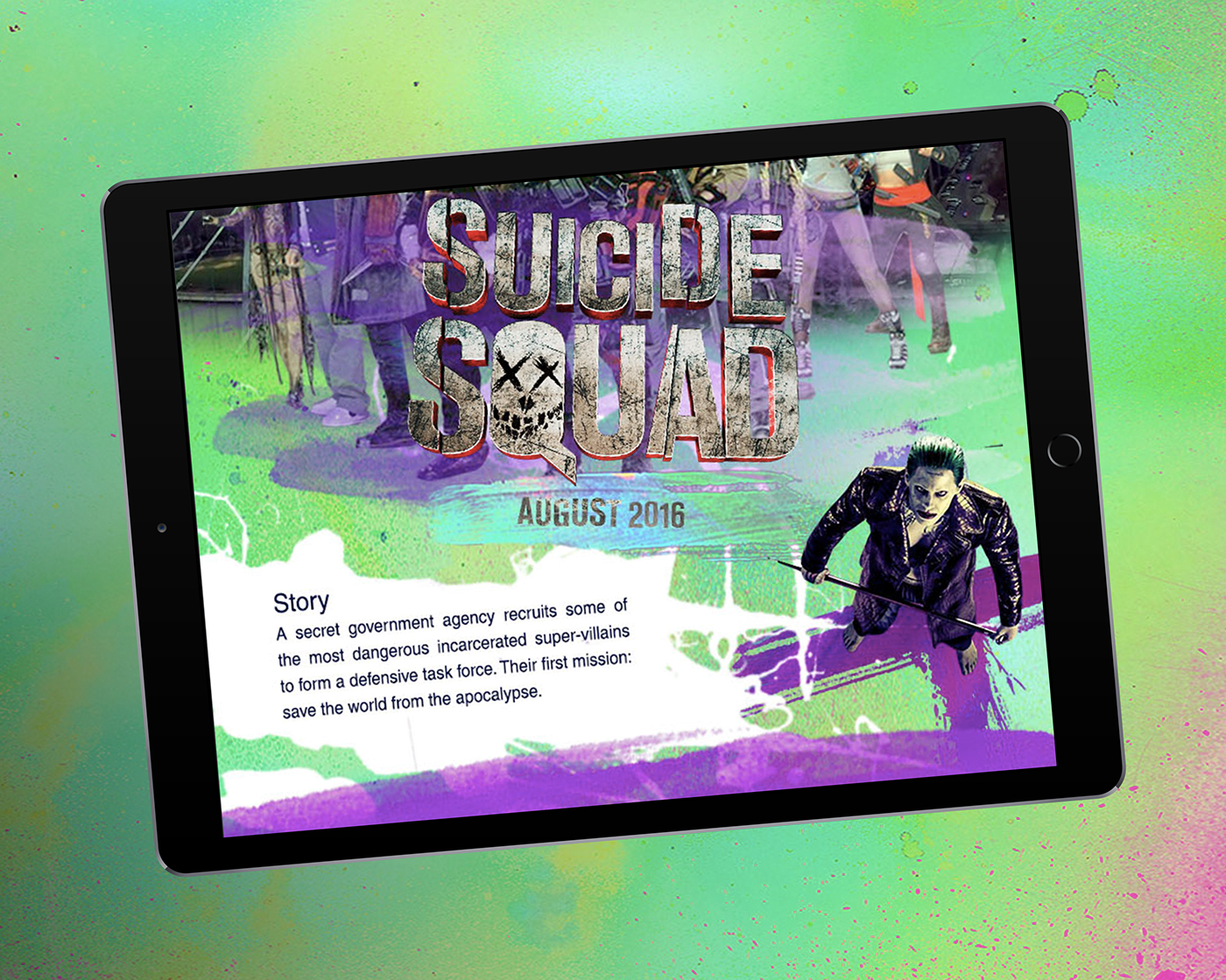 Entry 142848 in Suicide squad movie page for Ipad. by Leanne Design