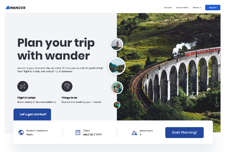 Wander - travel company thumbnail