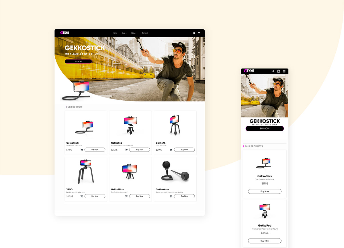 Entry 213989 in &quot;Gekko&quot; Web Design and Development - https://gekkopod.com by Gilad Cohen | Freelancer