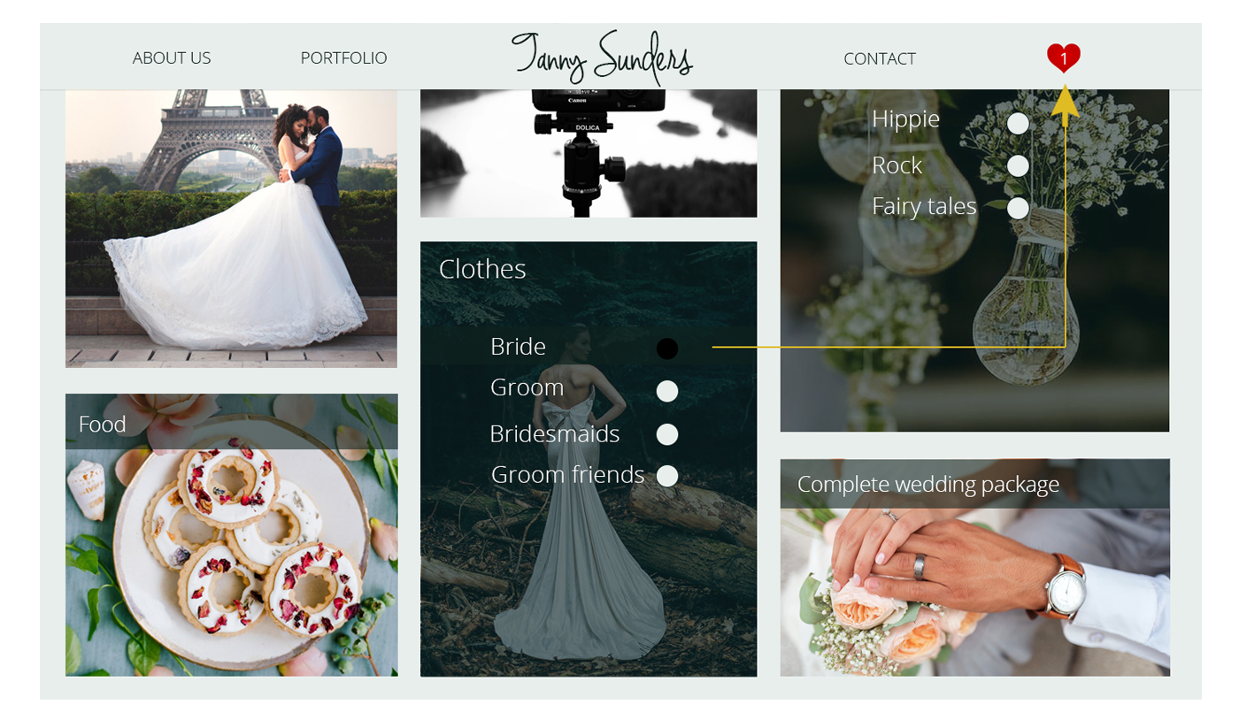 Entry 147662 in Landing - Wedding Agency by וסיליסה סוגק