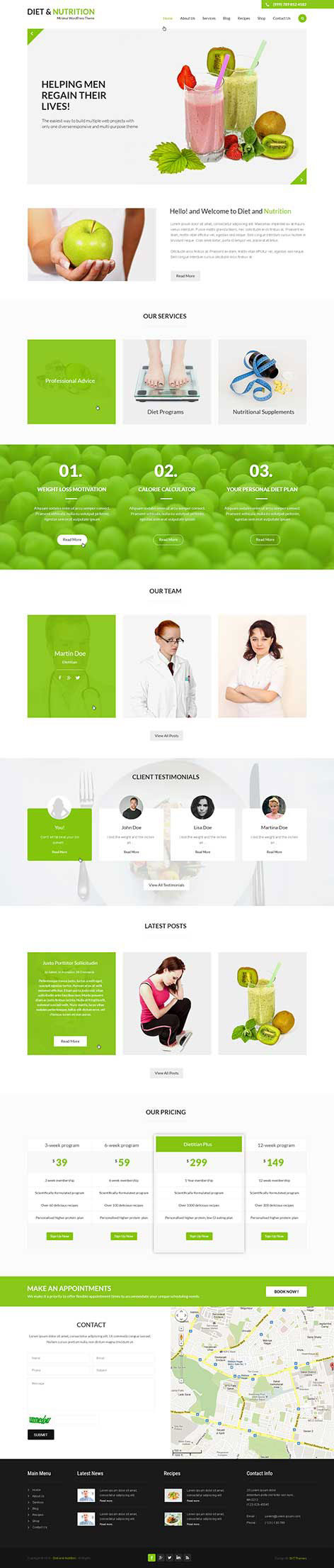 Entry 182534 in Diet and Nutrition WordPress theme by SKT Themes