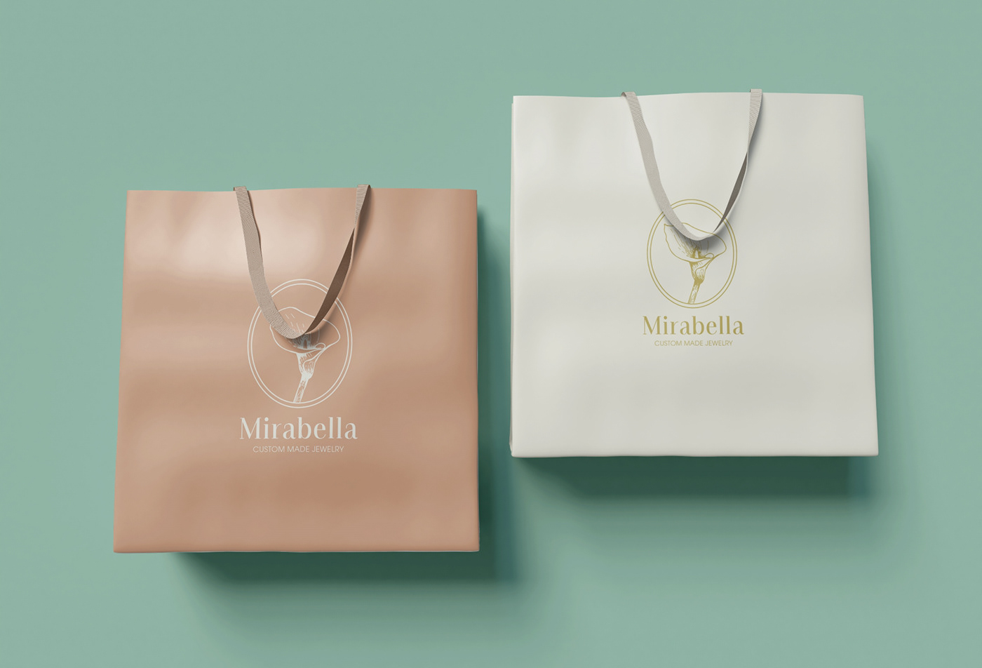 Entry 268207 in Logo Design - Mirabella. Custom Made Jewelry. by Linushka Design