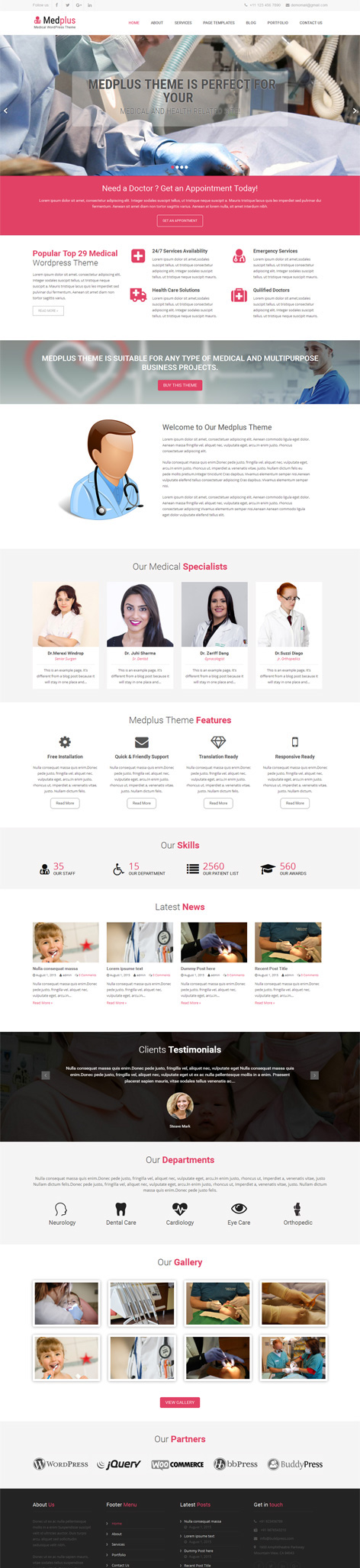 Entry 182739 in WordPress medical theme by Grace Themes