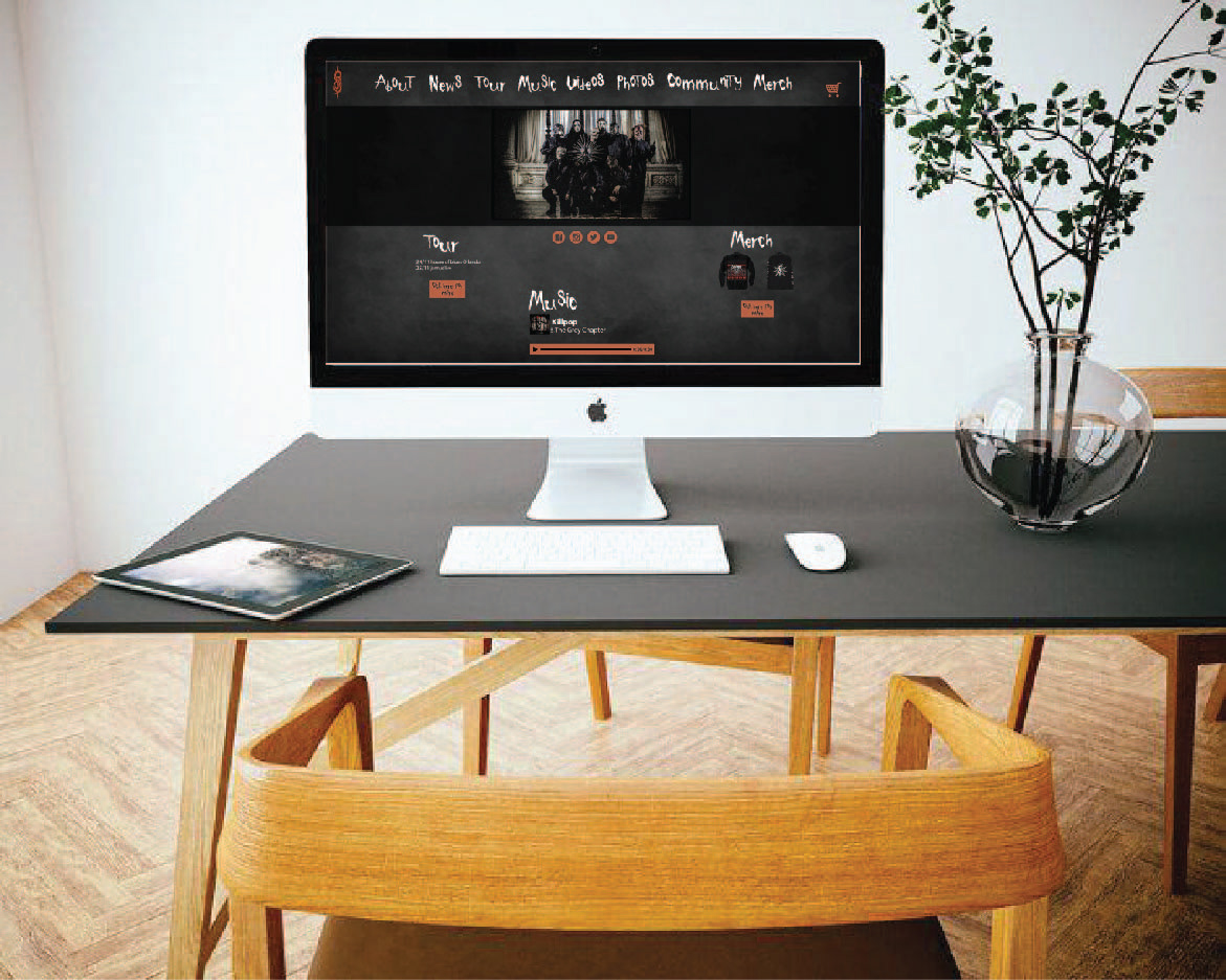 Entry 218566 in Slipknot new website design - web mode by Sarit Graphic Design