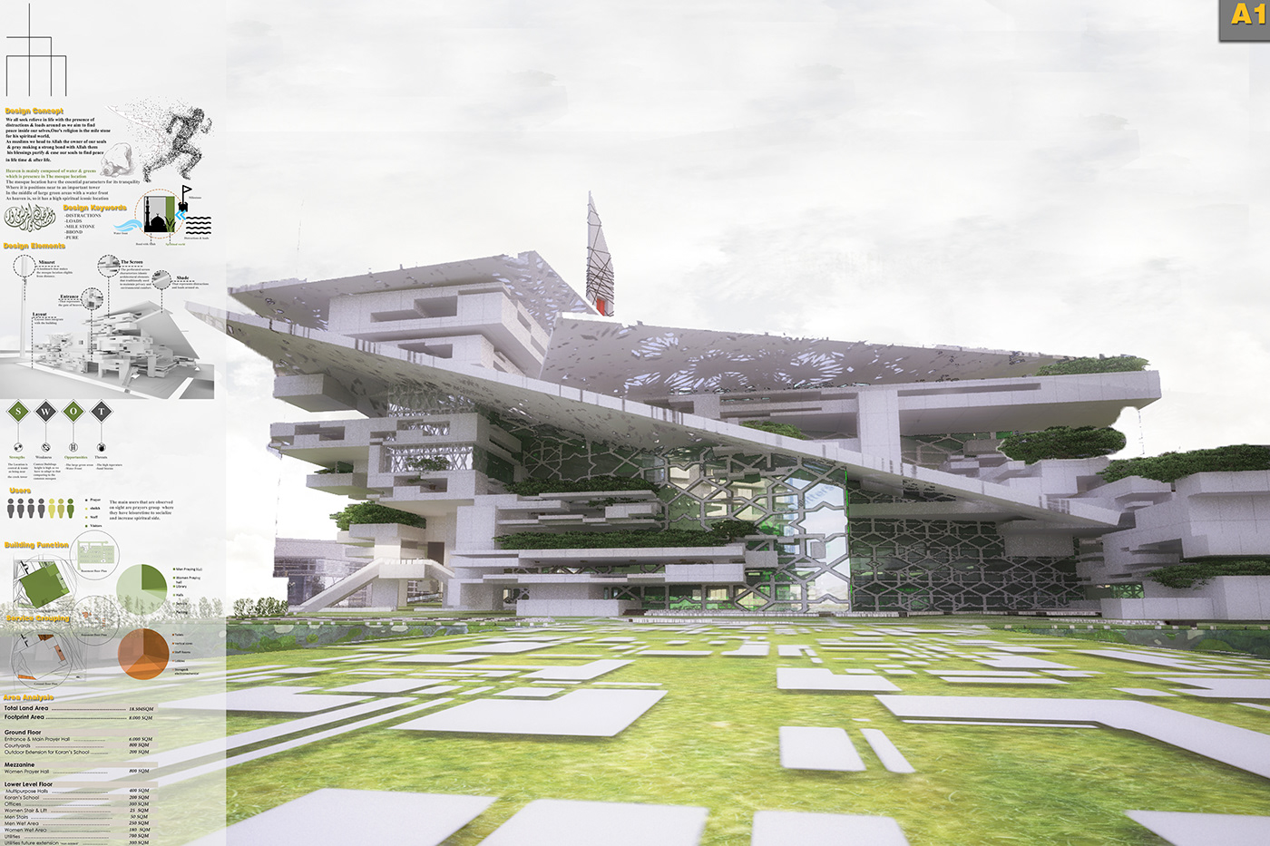 Entry 184938 in Iconic Mosque in Dubai (Proposal 1) by Freelancer